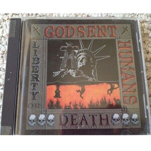 GodSent Humans Liberty or Death CD 1992 New Breed Rare Vtg Xian Hard Punk Thrash